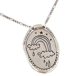 Rain and Bow Sterling Silver Necklace NWOT